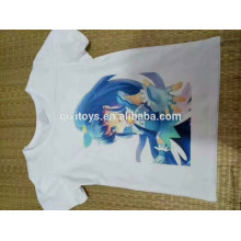 Promocional barato camisa branca T impressão digital T camisa personalizada